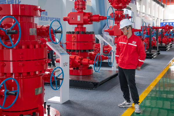 我公司在石油石化裝備產業基地建設與發展大會億德隆分會場參觀學習